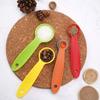 5Pcs/set Mini Measuring Spoon Set Stackable Plastic Baking Measuring Tool Colorful Spoon Measuring Set Tools For Baking Coffee