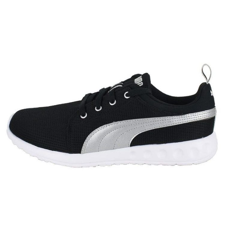 

Puma Carson Runner Удобная амортизация Прочные Легкие Низкие Повседневные кроссовки Мужские кроссовки Черные Серебристые 357482-03 44