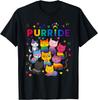 Animal Lovers Purride Cat Pride Ally LGBT Rainbow Women Kids T-Shirt