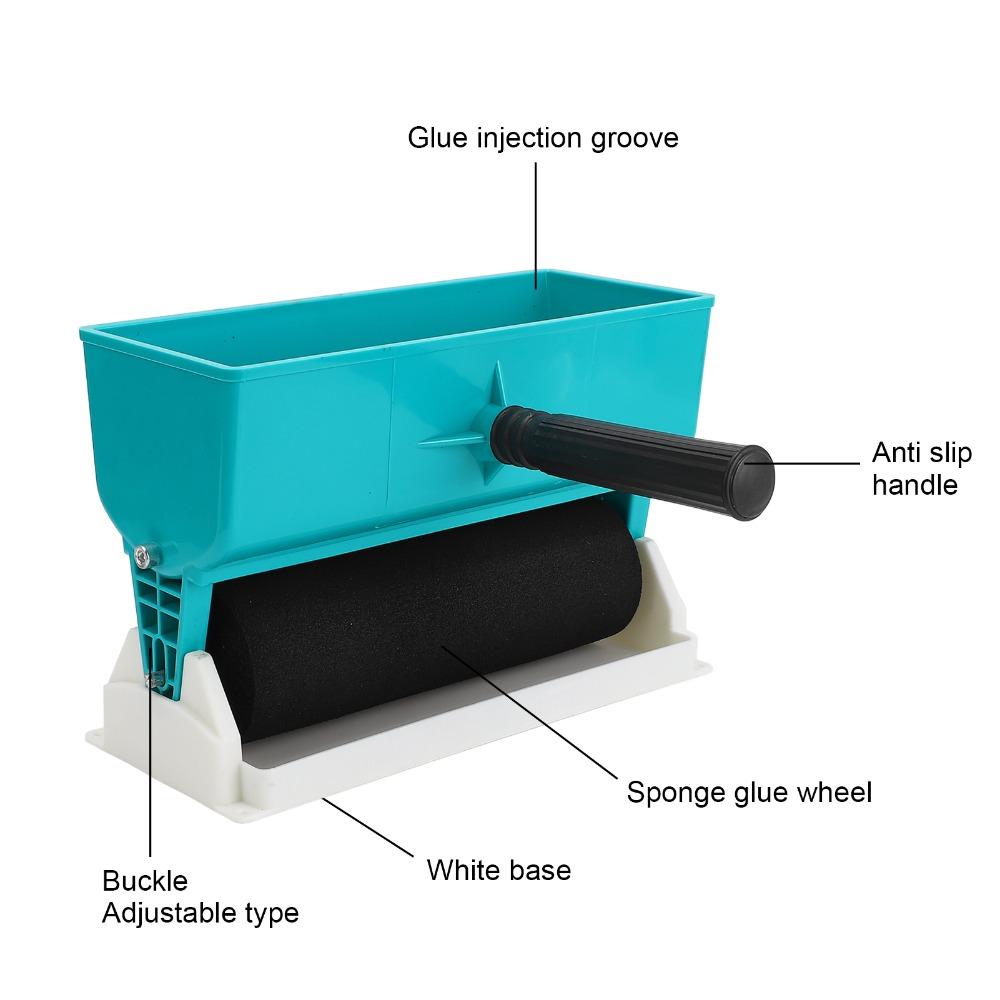Handheld Manual Glue Roller Applicator 9 Inch Glue Dispenser Construction