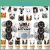 Cute Black And White Cat Birthday Party Supplies Set Cake Topper Flag Balloons And Hanging Decorations Included!