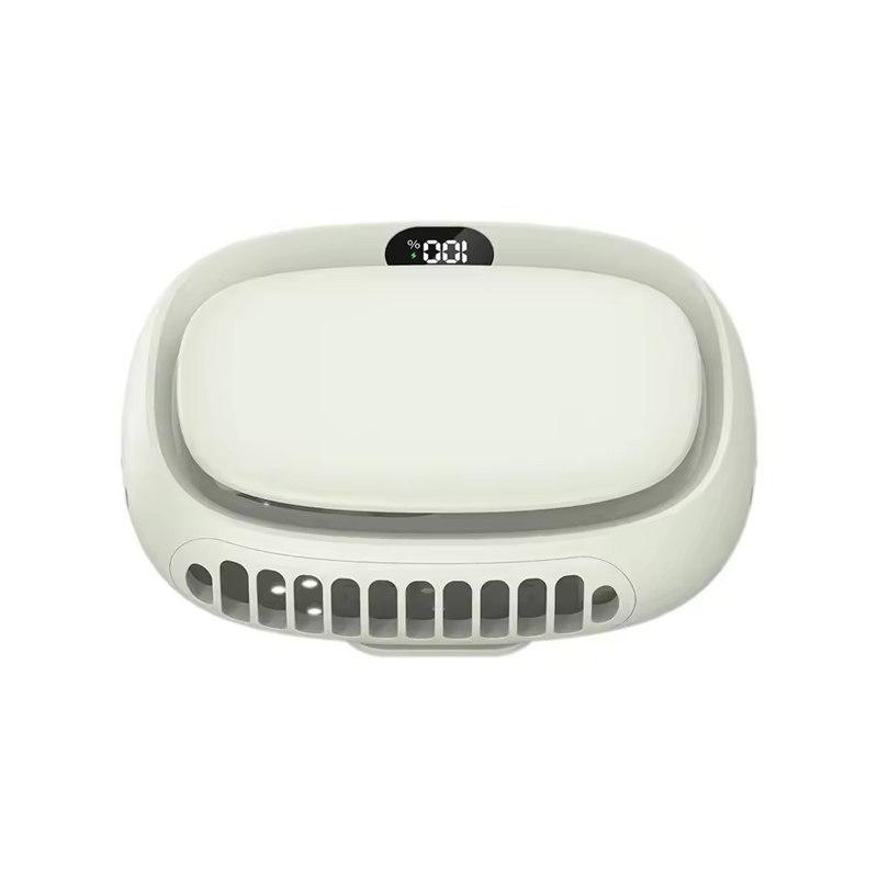 2025 Mini Handheld Fan 2000mAh USB Rechargeable Neck Hanging Fan, 5 Speeds with Display Screen, Portable Cooling Fan for Home, Office, and Outdoor Use