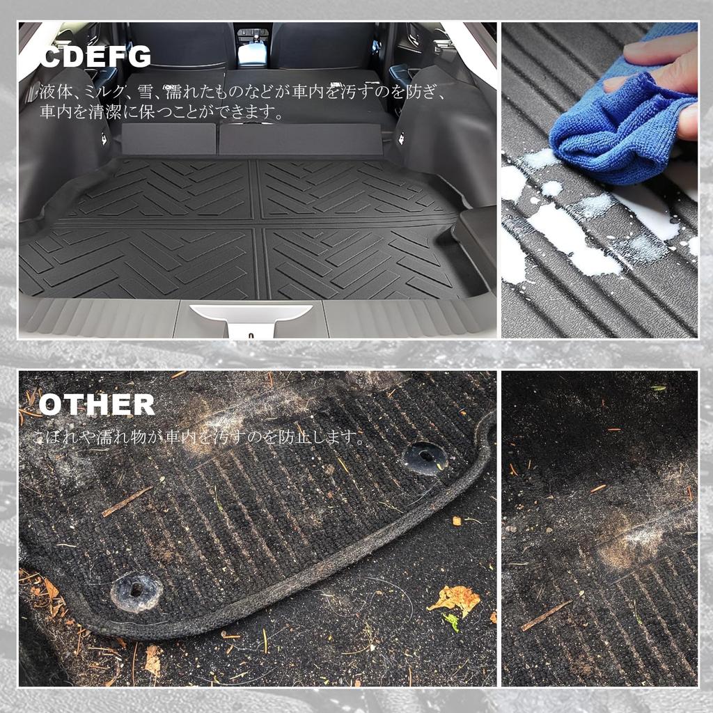 New Prius 60 Series Luggage Mat Prius 60 Grade Grade Exclusive Floor Mat Cargo Mat Cargo Area Trunk Mat Cargo Mat Waterproof Foldable 3D TPO Material