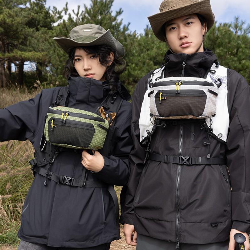 Strap Pack Pouches For Backpack Lightweight Phone Pocket Large Capacity Waterproof Fanny Pack Multi Use Outdoor Bag Easy Access