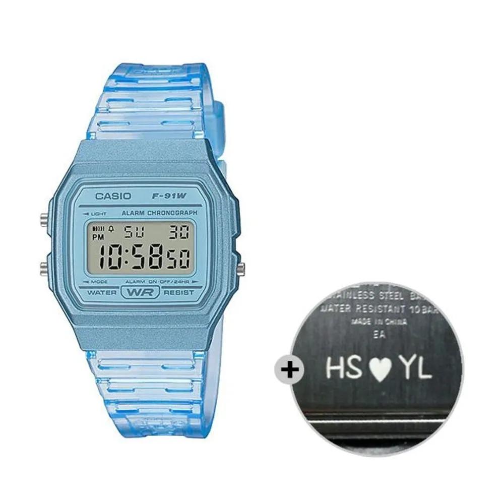 Cio Digital Watch Unisex Couple F-91WS-2D