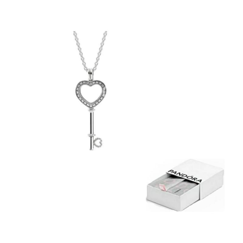 Pandora 925 Sterling Silver Necklaces Women's Silver 396581CZ-80