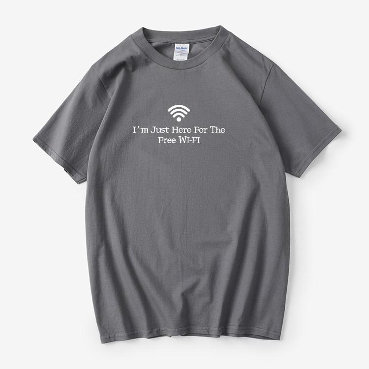 Funny Programmer Pure Cotton Printed Personalized Short Sleeved Summer New Unisexs and Womens Fashionable Casual Tshirt