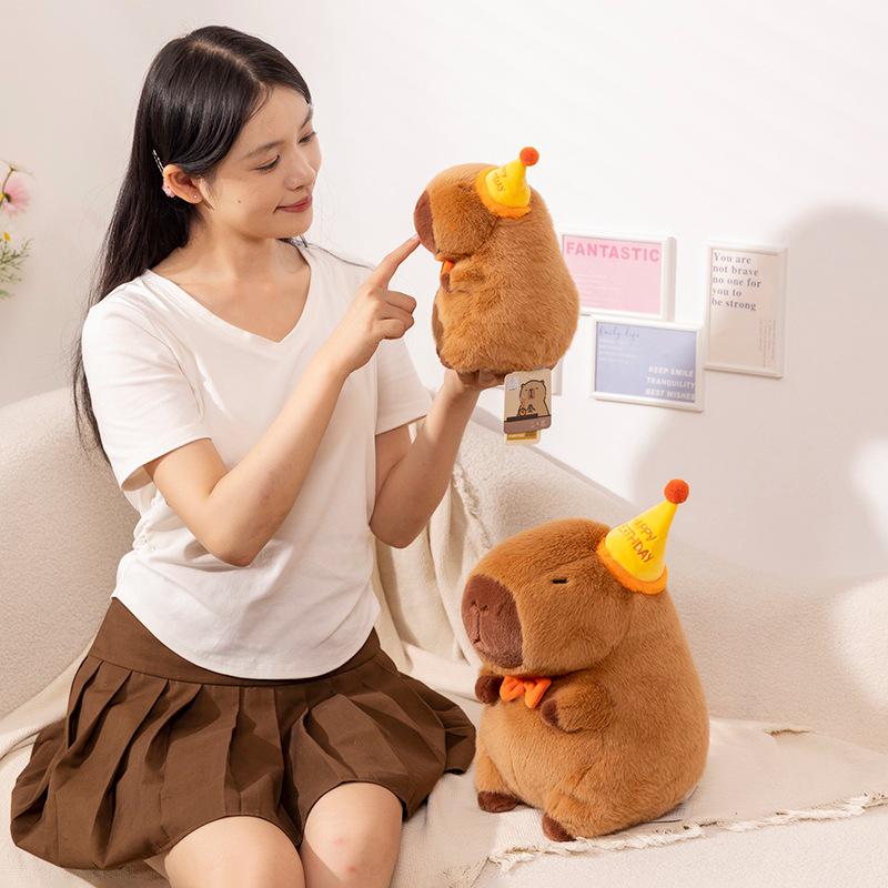 Adorable Capybara Plush Toy & Ornament Cushion