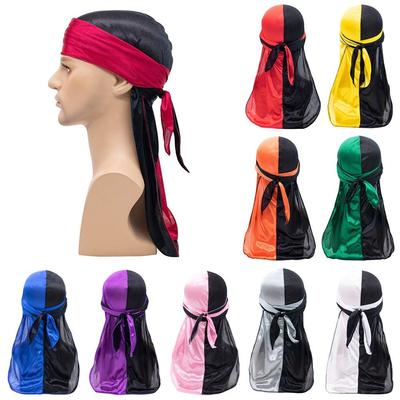 Pre-Tied Bandana Thin Pirate Hat Adjustable Silk Durag  Men Women