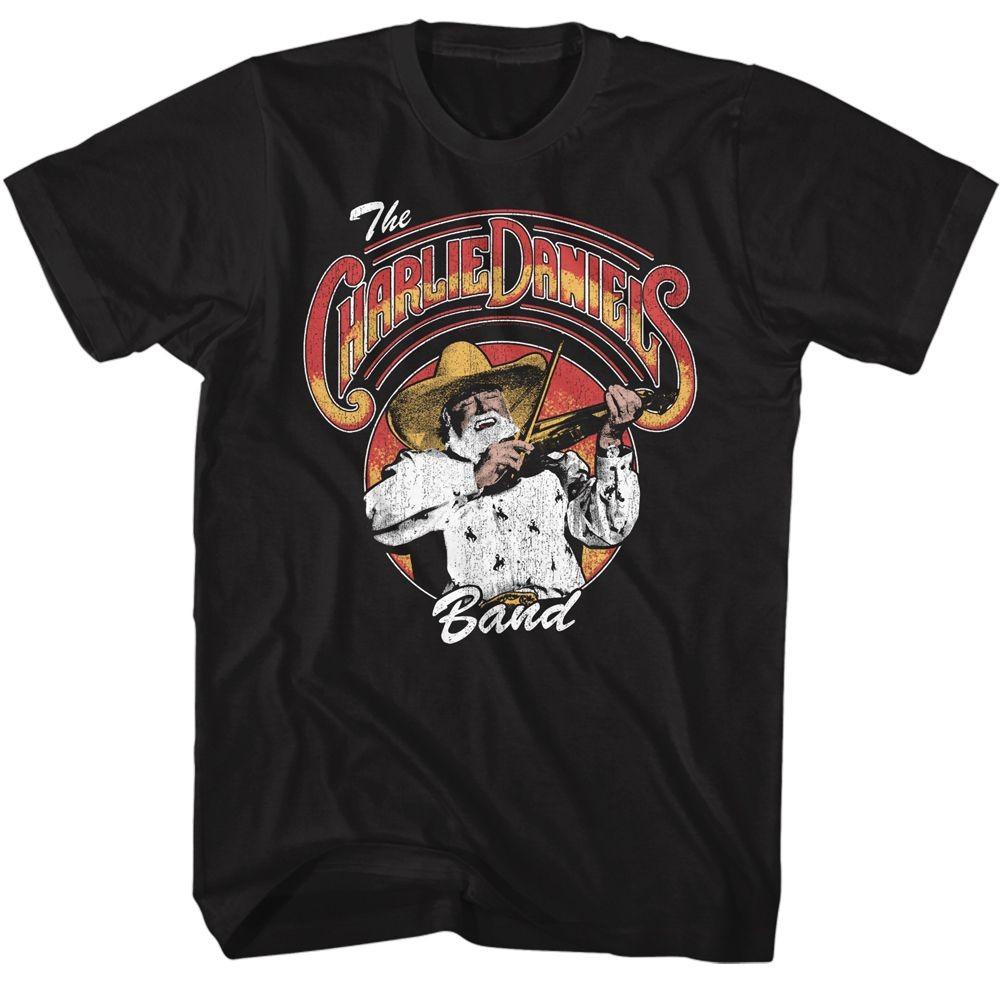Charlie Daniels Band Logo And Fiddlin T-Shirt S разноцветный