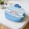 Multi-purpose Kitchen Sink Scrubber Double-Sided Cellulose Scrub Sponges, Cute Dessert Patterns Non-Scratch Wood Pulp Honeycomb Structure Sponge,