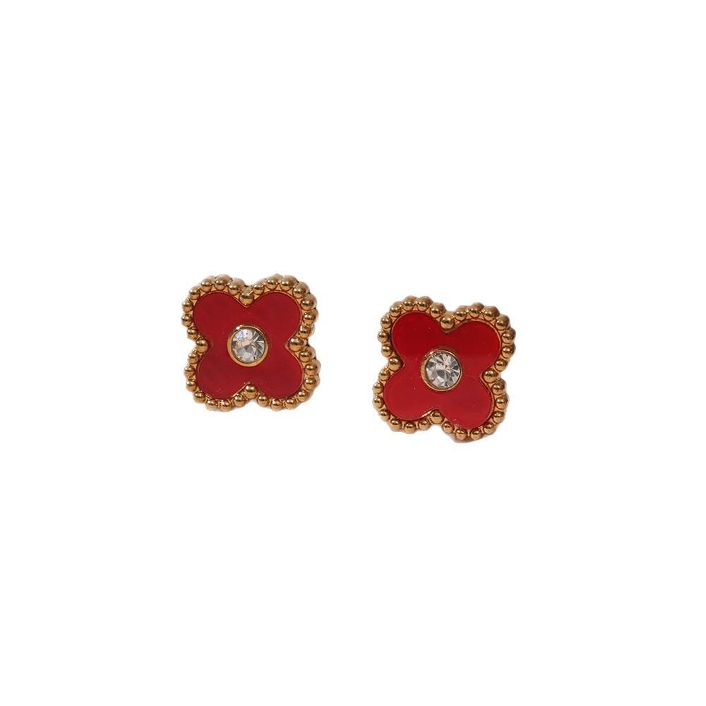 Four-leaf Clover Earrings Fashion Luxury Classy Women's Earrings