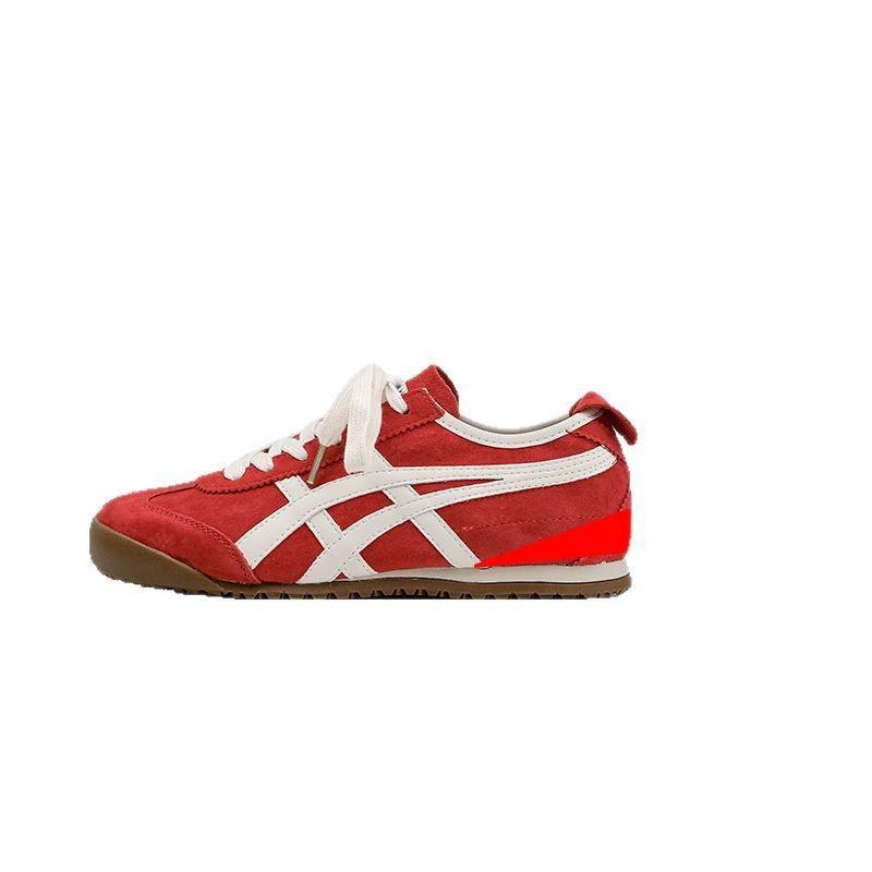 American retro red German training shoes women's 2025 new fashion versatile color matching flat-bottomed sports and leisure Forrest Gump shoes