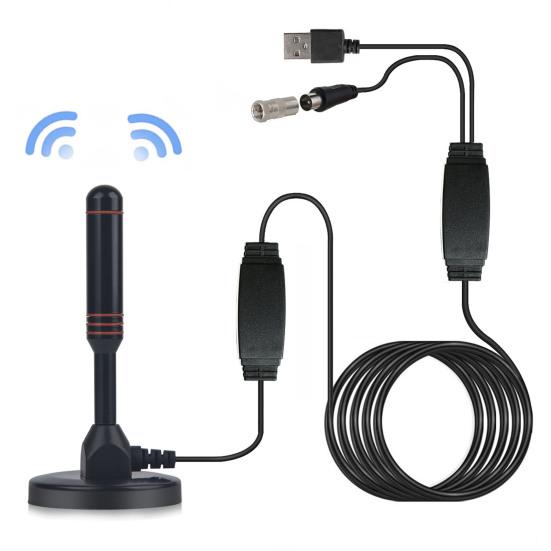 5m Indoor Digital IEC Connector High Clarity TV Antenna Signal Receiver Aerial for DVB-T2