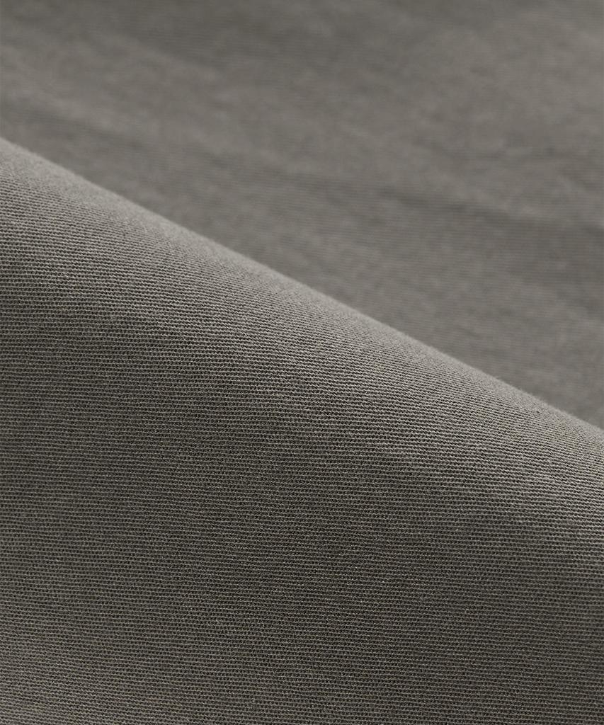TOFFEE Curved Barrel Cotton Pants (Charcoal)