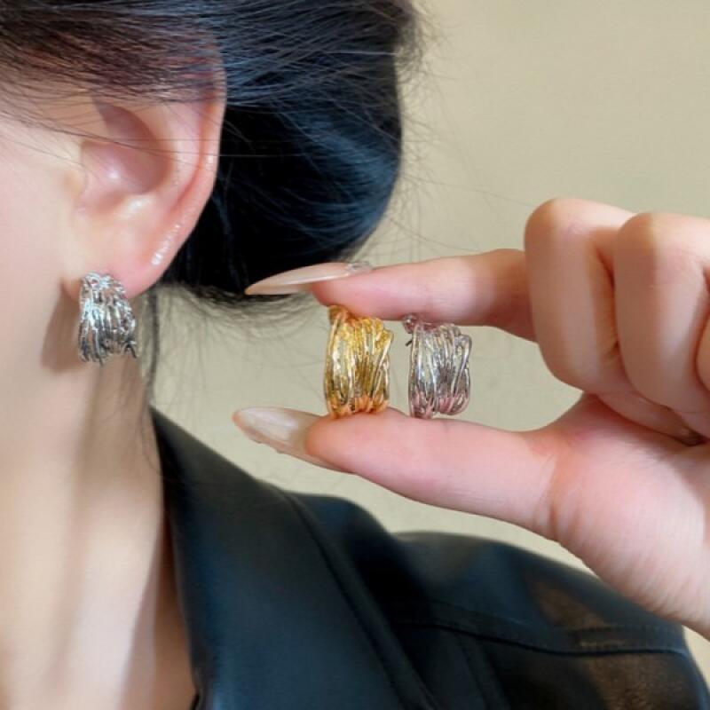 Metal Tare Unique Earrings 2 Colors