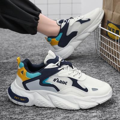 New Sports Shoes for Men Spring Summer Breathable Versatile Platform Running Sneakers Trendy Wear-resistant Tennis Training Shoe