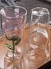 Creatieve Dubbelwandige Glazen Beker Rozenbloem Binnenkant Hittebestendig Koffie Melk Sap Mok Meisjes Drinkbeker Cadeaus