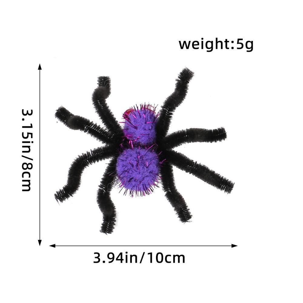 Simulation Halloween Spider Hair Clips Plastic Hair Jewelry Halloween Headdress Cute Animal Barrettes Spider Hairpin
