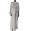 Sleeve Women Long Button Dowm Maxi Dress Evening Party Casual Shirt Dress