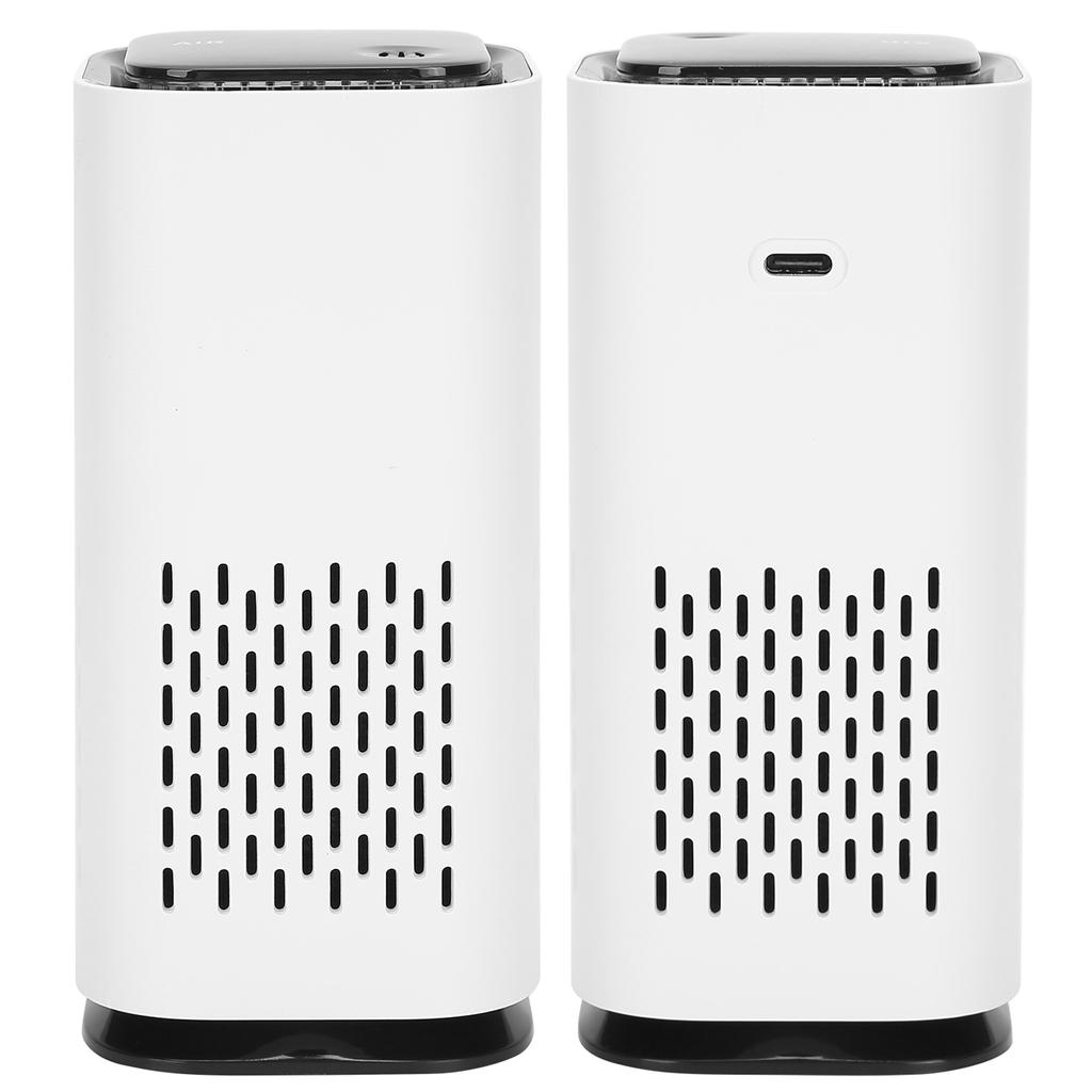 Mini Air Purifier Cleaner Mute Negative Ion Filter USB Power Supply 5V for Home Car