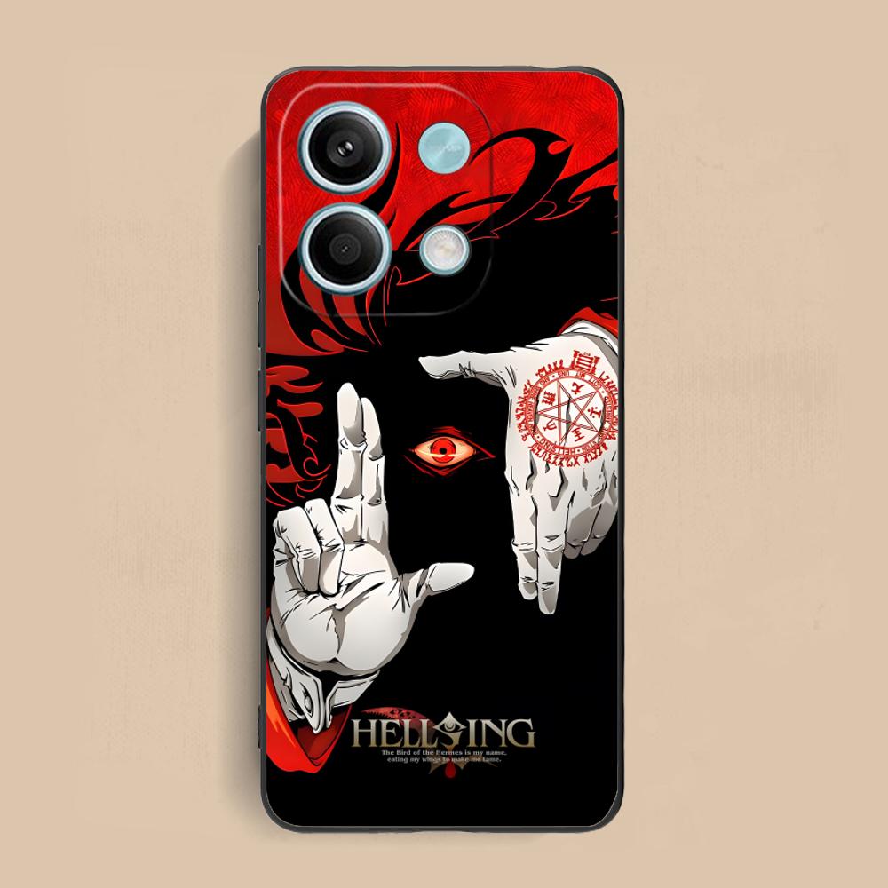 Anime Alucard Hellsing Phone Case for Xiaomi Redmi Note 14 13 12 11 S Pro Plus 4G 5G Colorful Printing Cover Luxury Cover Pretty