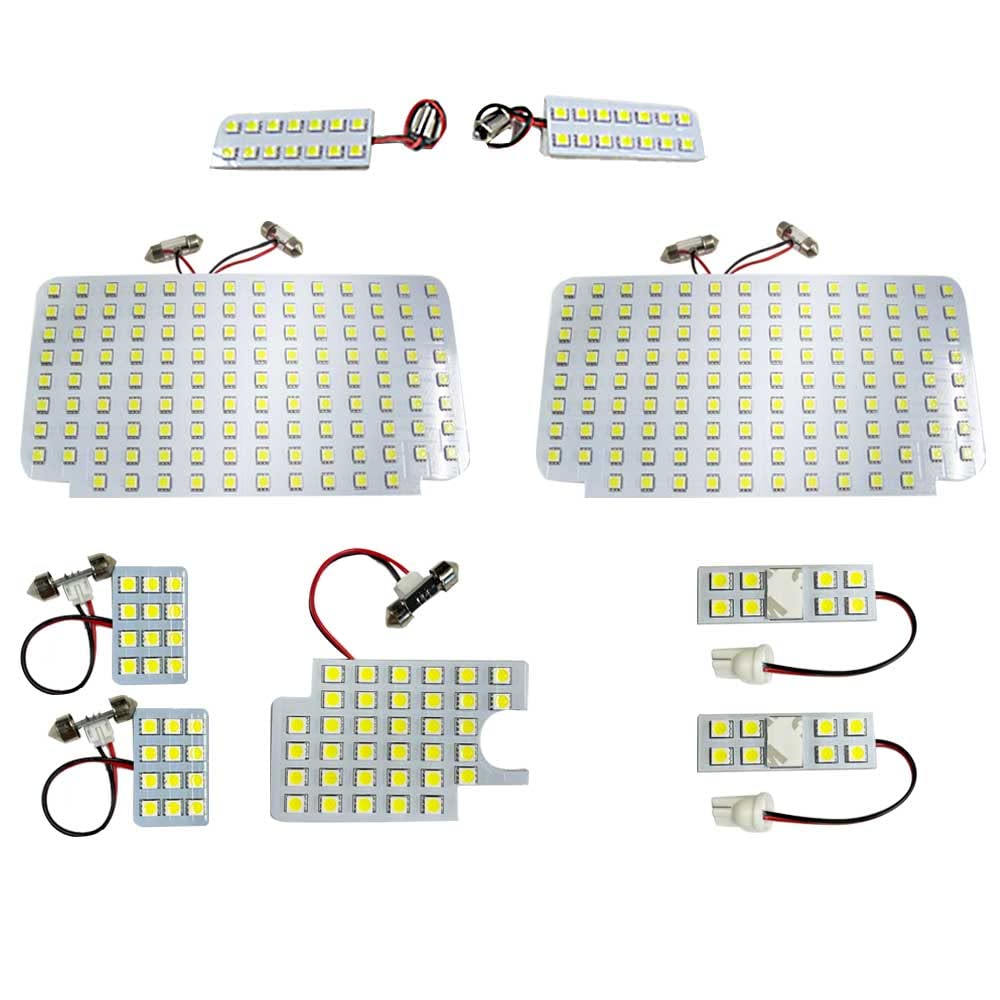 

Совместим с Hiace Wagon Grand Cabin салонный свет 9 SMD 347 огней комплект 8 типов, штук, белый