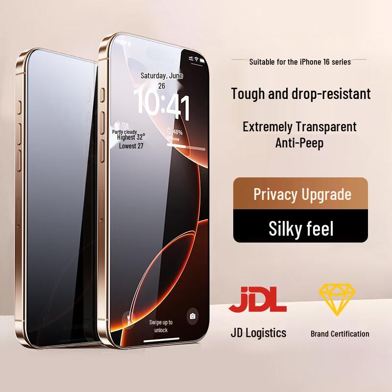 

Nai Xiao Ya Tempered Glass Privacy Screen Protector for iPhone (2-Pack)