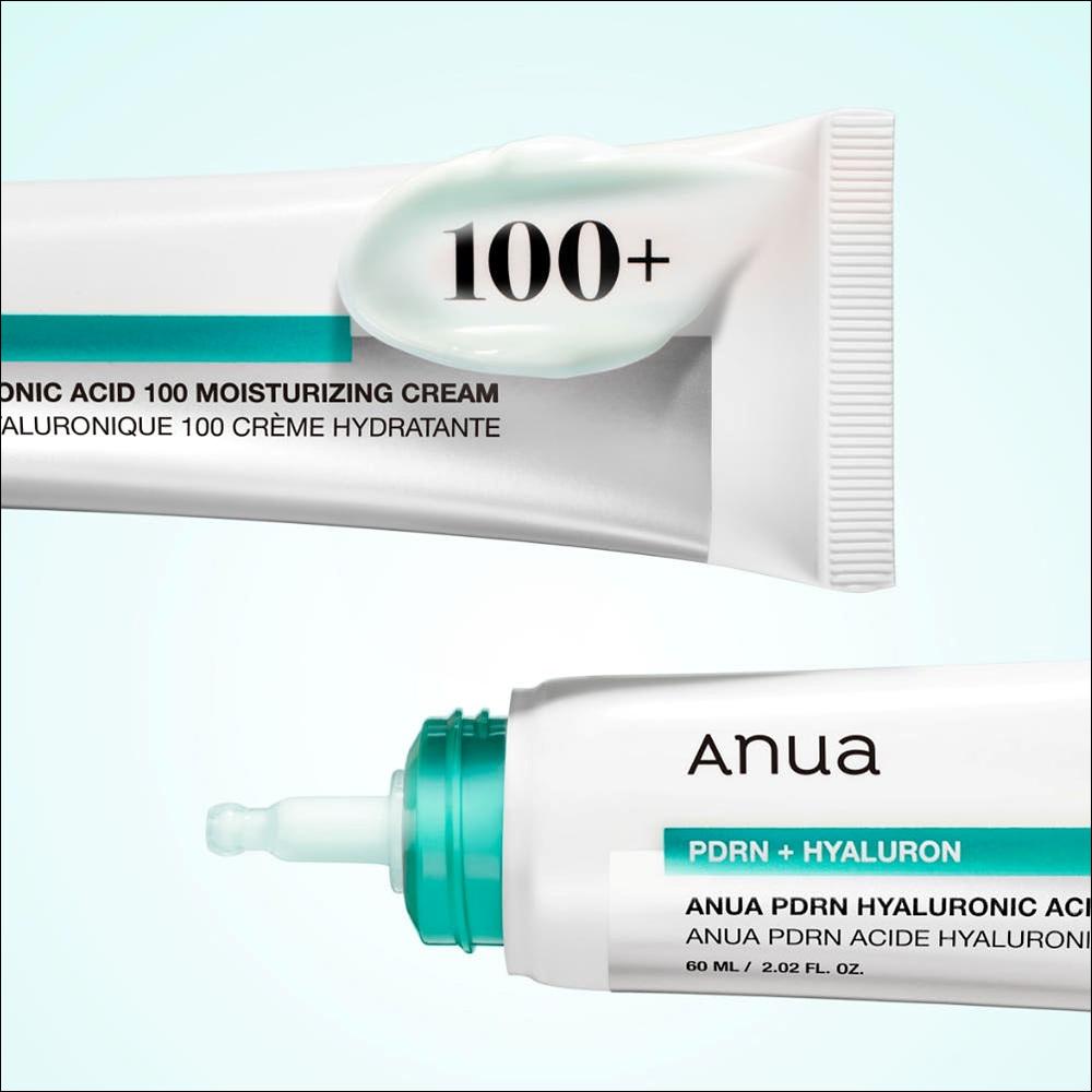 Anua PDRN Hyaluronic Acid 100 Wrinkle Care 2-Item Set - Serum 30ml & Cream 60ml, Intensive Anti-Aging & Deep Hydration, K-Beauty Skin Care