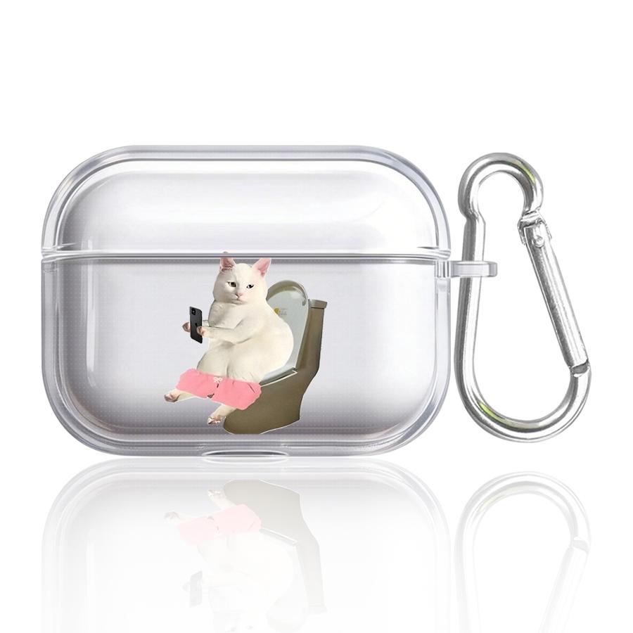 Case For Airpods 2 Pro 3 Pro2 4 Pro3 1 Clear Earphone Cases Cover Cute Cartoon Cat