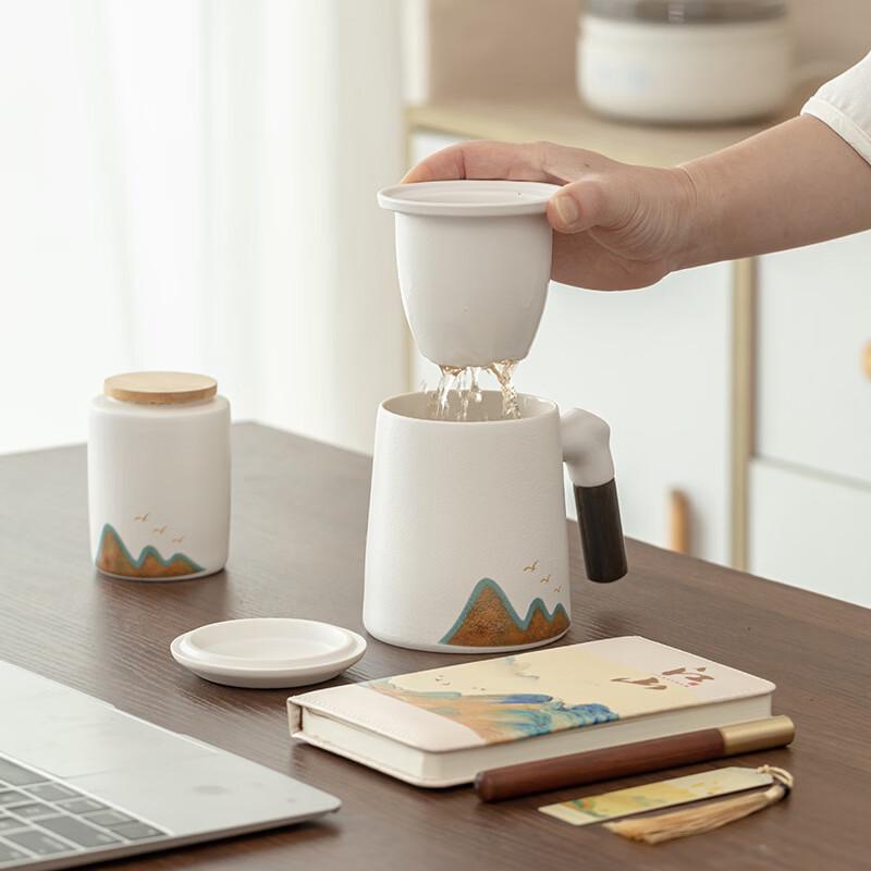 Xiao Yue Ya Jiangshan Ceramic Filter Teacup Gift Set