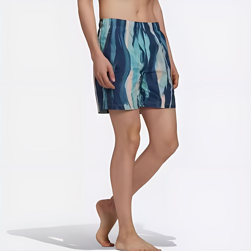 Adidas Originals Striped Loose Fit Elastic Waist Sports Shorts Men Shorts Pink GN3316