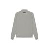 Fear of God Essentials SS21 Long Sleeve French Terry Polo Unisex Tops Dark-Heather-Oatmeal FOG-SS21-616