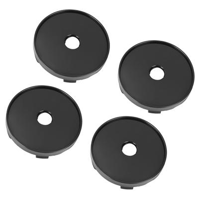 ACROPIX 4 Stück Auto Reifen Radnabenkappe Abdeckung 60mm Durchmesser 5 Clips Schwarz