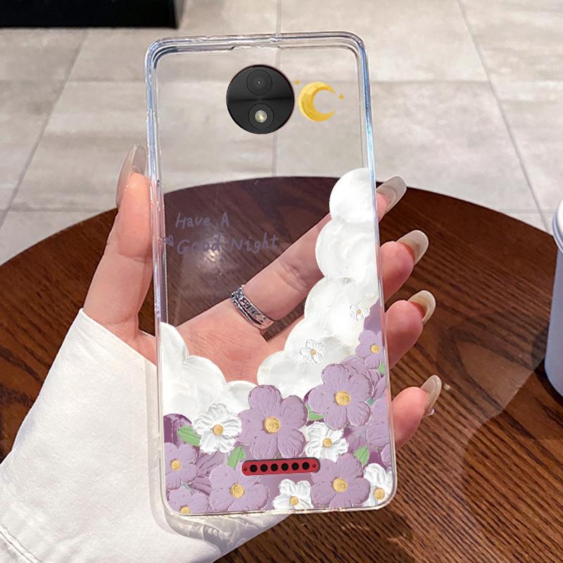 Casing For Motorola Moto C Plus Case Aesthetic Cute Cat Astronaut Transparent Soft Silicone Back Cover Moto C CPlus Phone Case
