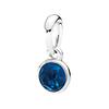 Round Gemstone Pendant Women Pendant Silver 390396NLB