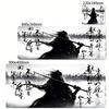 Game Mouse Pad Japanese Samurai Devil Mousepad Black Gamer Desk Mats Esports Mouse Pad Carpet Gaming Accessories Table Mat