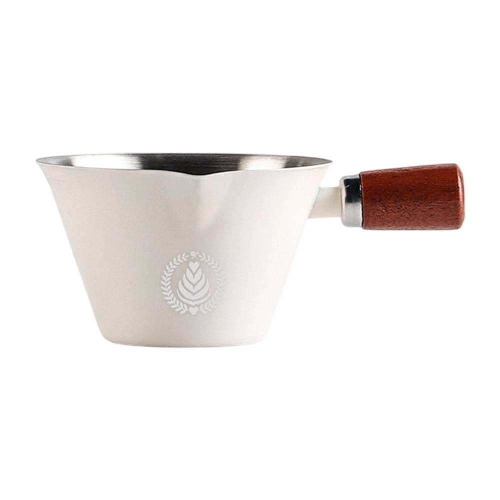 Coffee Measuring Cup Stainless Steel Coffee Extract Cup Espresso Cup Italian Liquid Cup Coffee-Ounce Cup Milk-Jar Milk Cup 100m