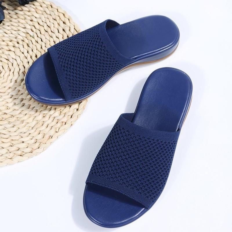 Sandals Women Elastic Force Summer Shoes Women Flat Sandals Casual Indoor Outdoor Slipper Summer Sandals For Beach