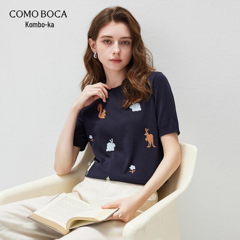 Kemonboca Women s Short Sleeve Knit T-shirt 2XL