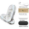 4PCS Wireless Car Interior LED Lights 7Colors USB Rechargeable Car LED Touch Light with 6 Super Bright LED Lamp Beads Car Interior Ambient Light