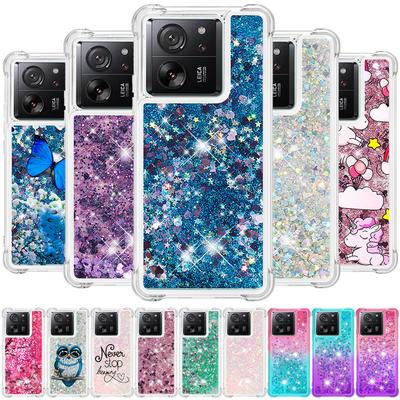 Coque 13T Pro sur Pour Funda Xiaomi 13T Pro Housse Paillettes Sables Mouvants Dynamique Liquide Coque Pour Xiomi 13T Xiaomi13T Pro Étui de Téléphone Etui