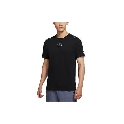 Camiseta Casual Esportiva de Malha Dri-Fit Masculina Tops Preto DJ7816-010