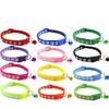 Verstellbares Haustier Katze Halsband mit Glocke für Kleine Katze Welpe Niedlicher Pfotenabdruck Nylon Halsbänder Halskette Haustier Halsband Zubehör