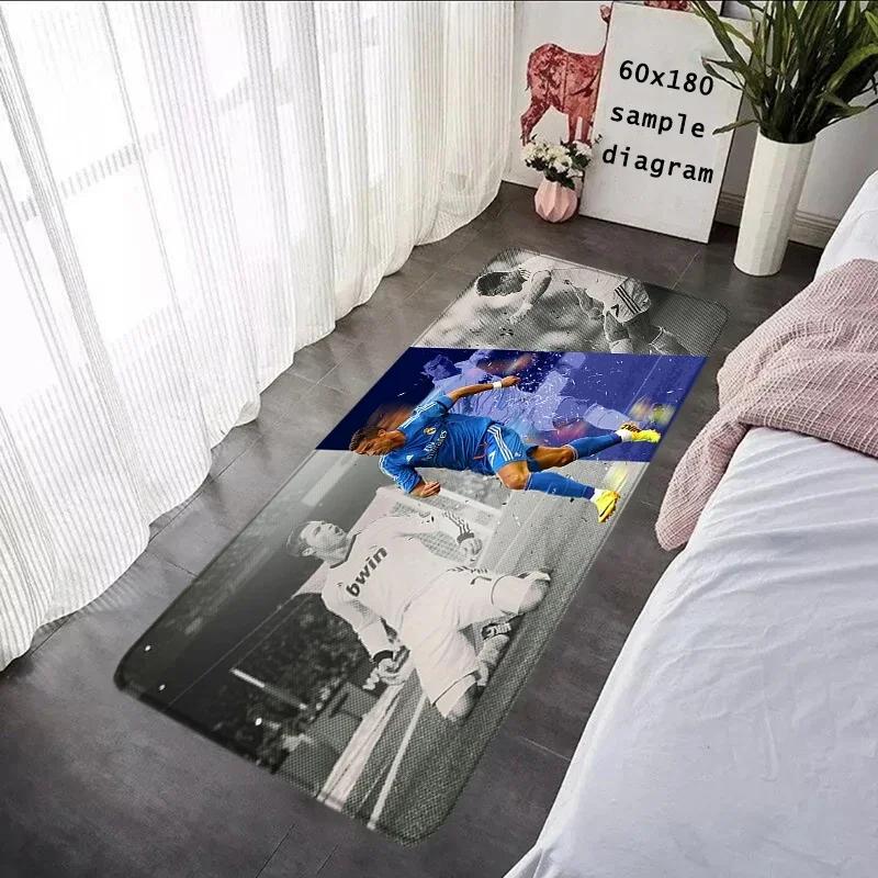 Foot Carpets CR7 Living Room Rug Cristiano Ronaldo Entrance Doormat Bathroom Rug Floor Mat Carpet Anti Slip Home Kitchen Hallway