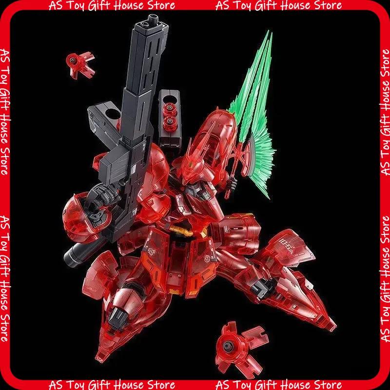 Rg 144 Cleab Color Sazabi Colorful Transparent Mech Assembly Model Kit Action Figures Desktop Decoration Doll Puzzle Toys