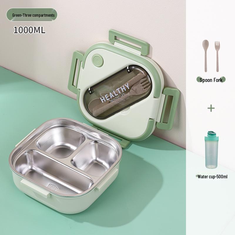 Korean Style 304 Stainless Steel Insulated Lunch Box for Men, Women, Students, and Office Workers