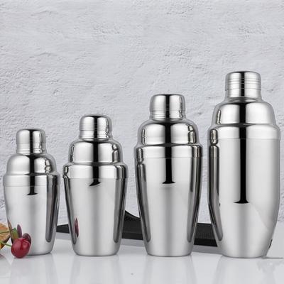 1Pc Stainless Steel Cocktail Shaker 250/350/550/750ml Mixer Wine Martini Boston Shaker For Home Bartender Drink Party Bar Tools