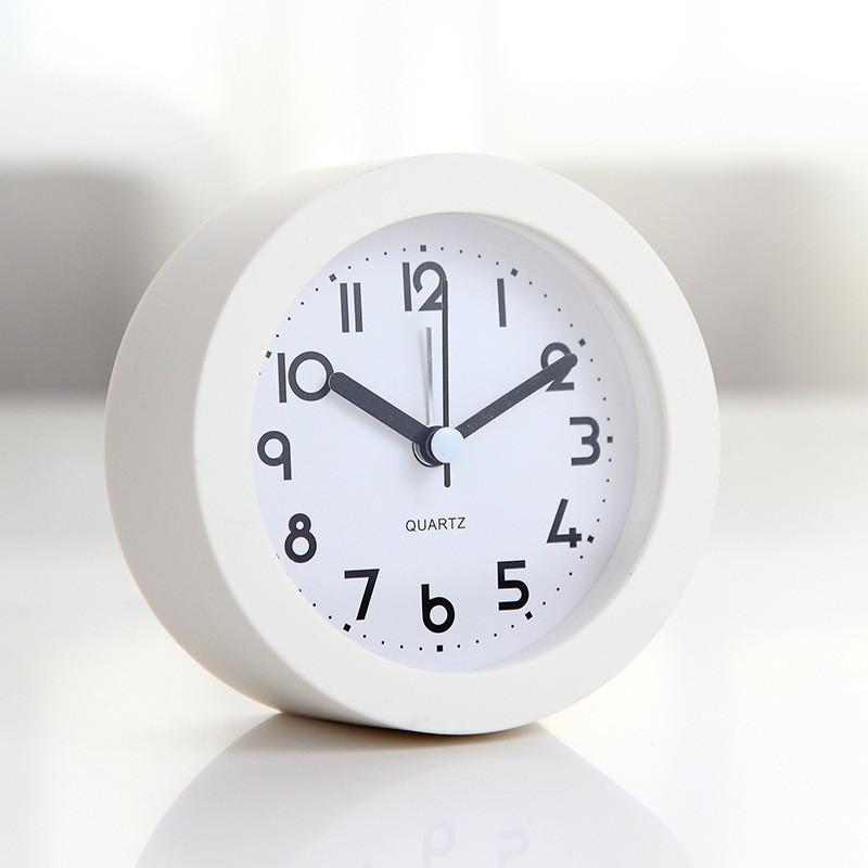 

Plastic Children Alarm Clock With Night Light For Early Learning Routine Sleep бежевый