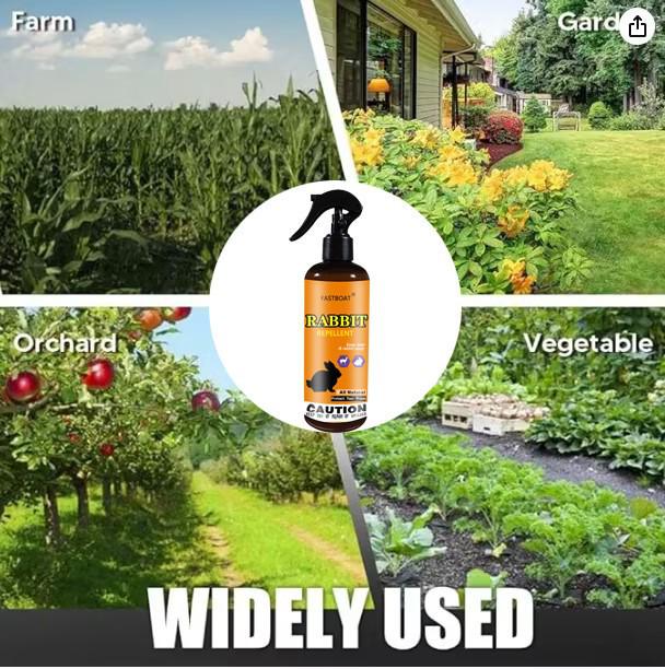 Натуральный растительный спрей-репеллент для кроликов и белок для наружного использования